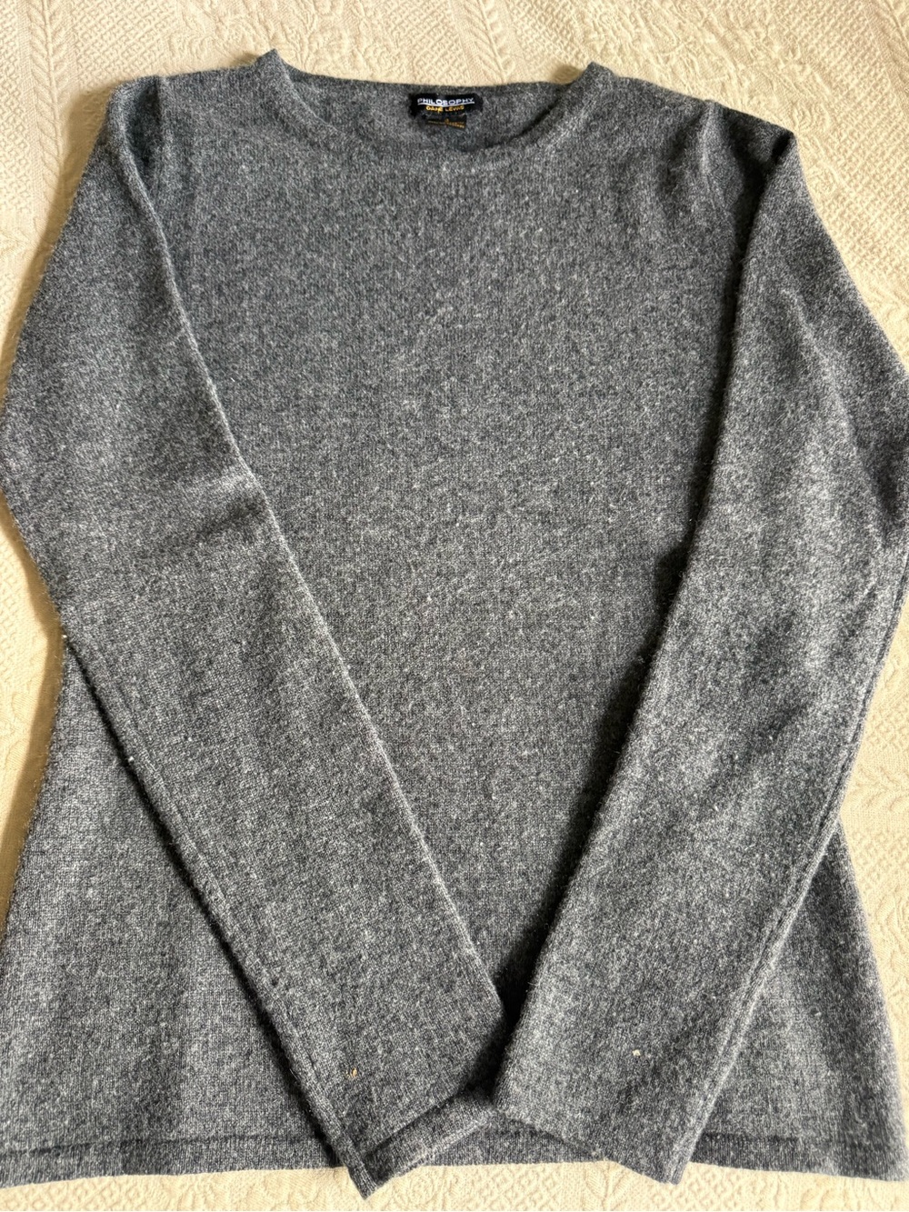 Philosophy Soft Heather Gray Crewneck Sweater